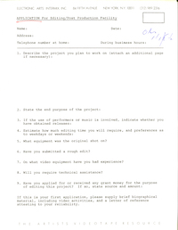 Blank Application, 1982