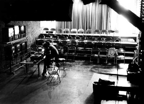 Video makers editing at Kitchen's Mercer Street location, 1971