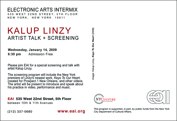 KALUP LINZY Artist Talk + Screening