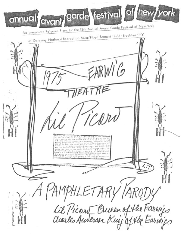 1975 Earwig Theatre: A Pamphletary Parody