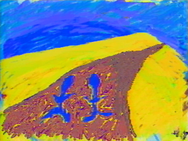 Still from Video Drawings (1985).